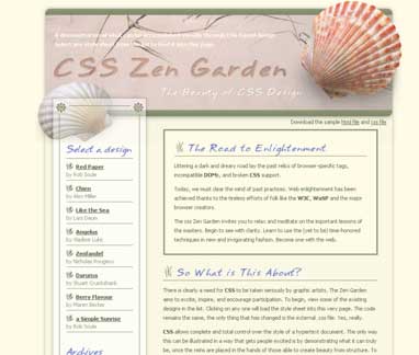 Like The Sea -csszengarden.com